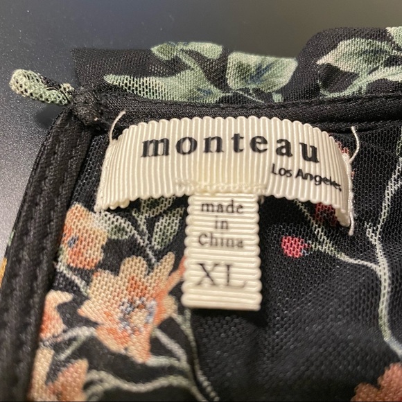 Monteau Los Angeles Sleeved Black Dress - Picture 7 of 7